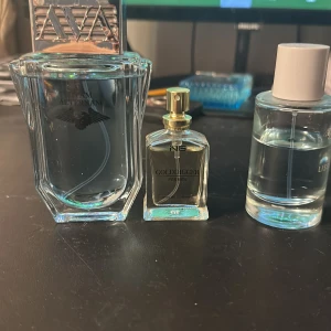 Tre olika herrparfymer - Säljer parfymer som bara stått på rummet och blivit använd som luftrenare, aldrig använt de på kroppen men 2 av dem är köpt på normal och den andra är från Zara och jag vill bli av med dem
