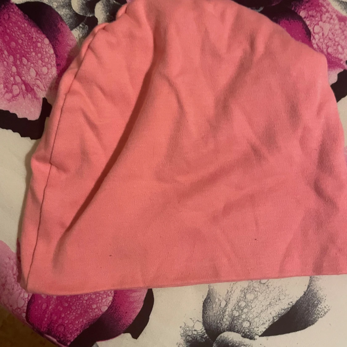 Ljusrosa mjuk bomullsmössa - 1