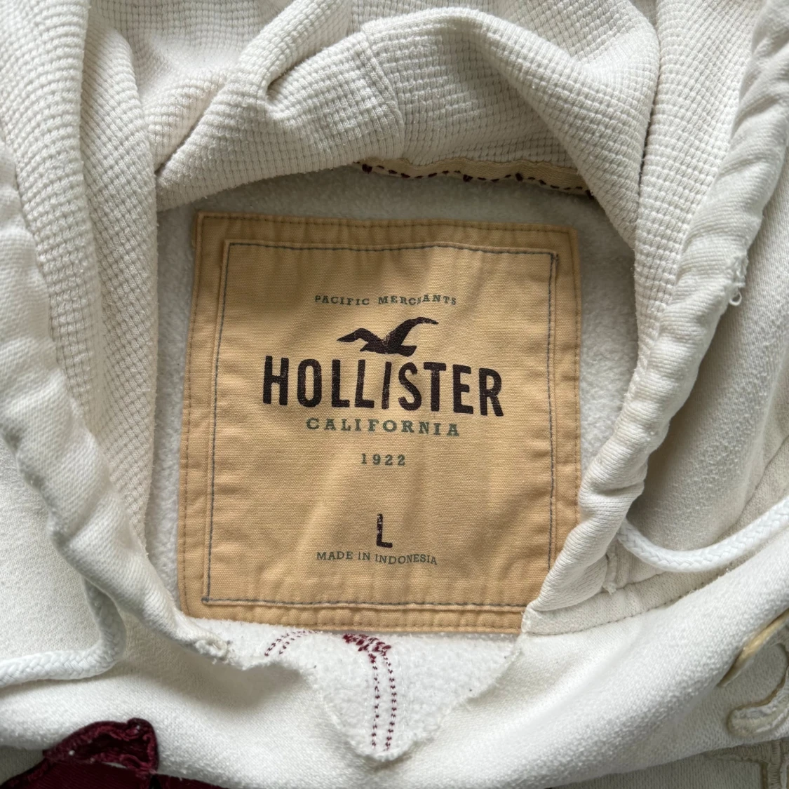 Vit hoodie hollister (sällsynt) - 2