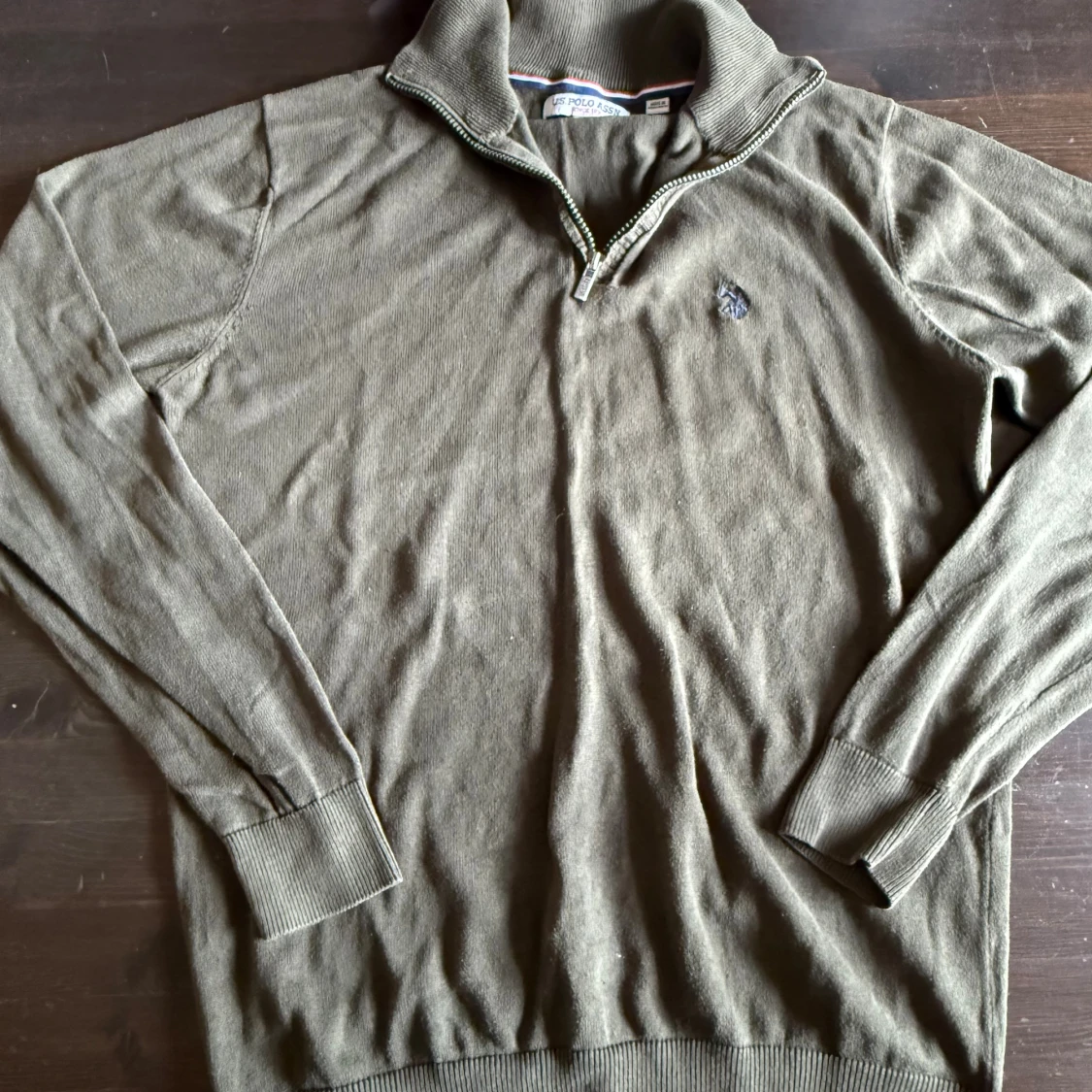 Grön half zip tröja US Polo Assn - 1