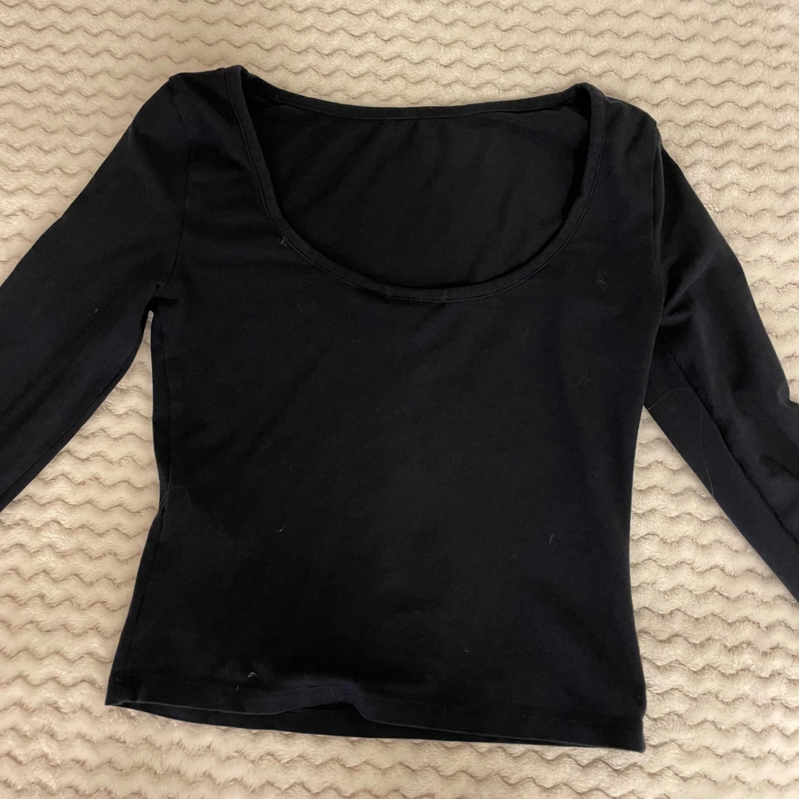 Svart långärmad topp Gina Tricot - 1