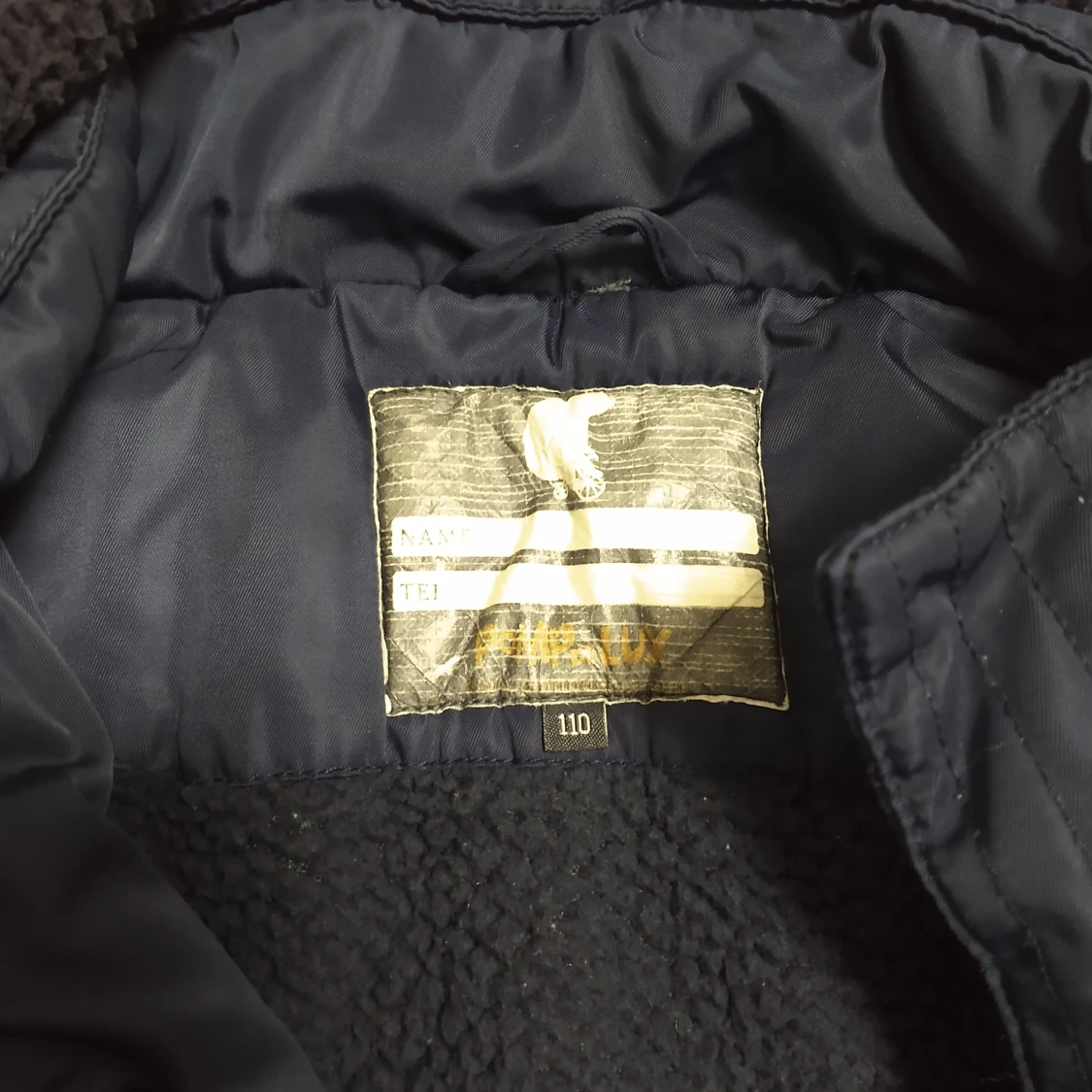 Blå parkajacka med huva från PdL - 4