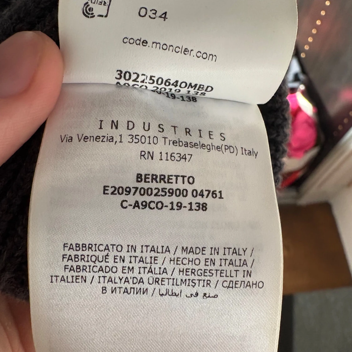 Svart Moncler Mössa - 1