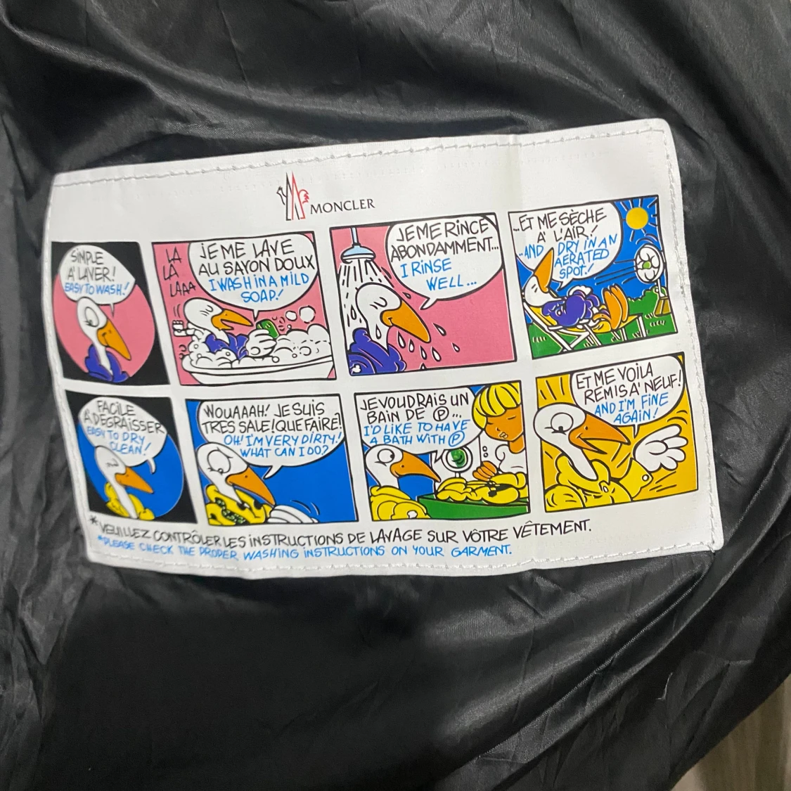 Svart Moncler pufferjacka M - 4
