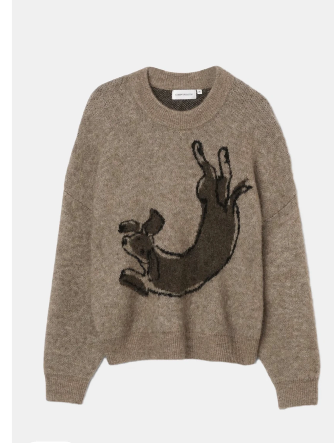 Brun/beige stickad tröja från Carin Wester  - 1
