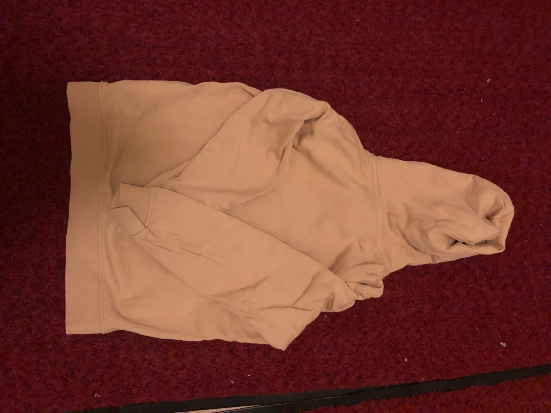 Beige hoodie med dragkedja från 157 - 1