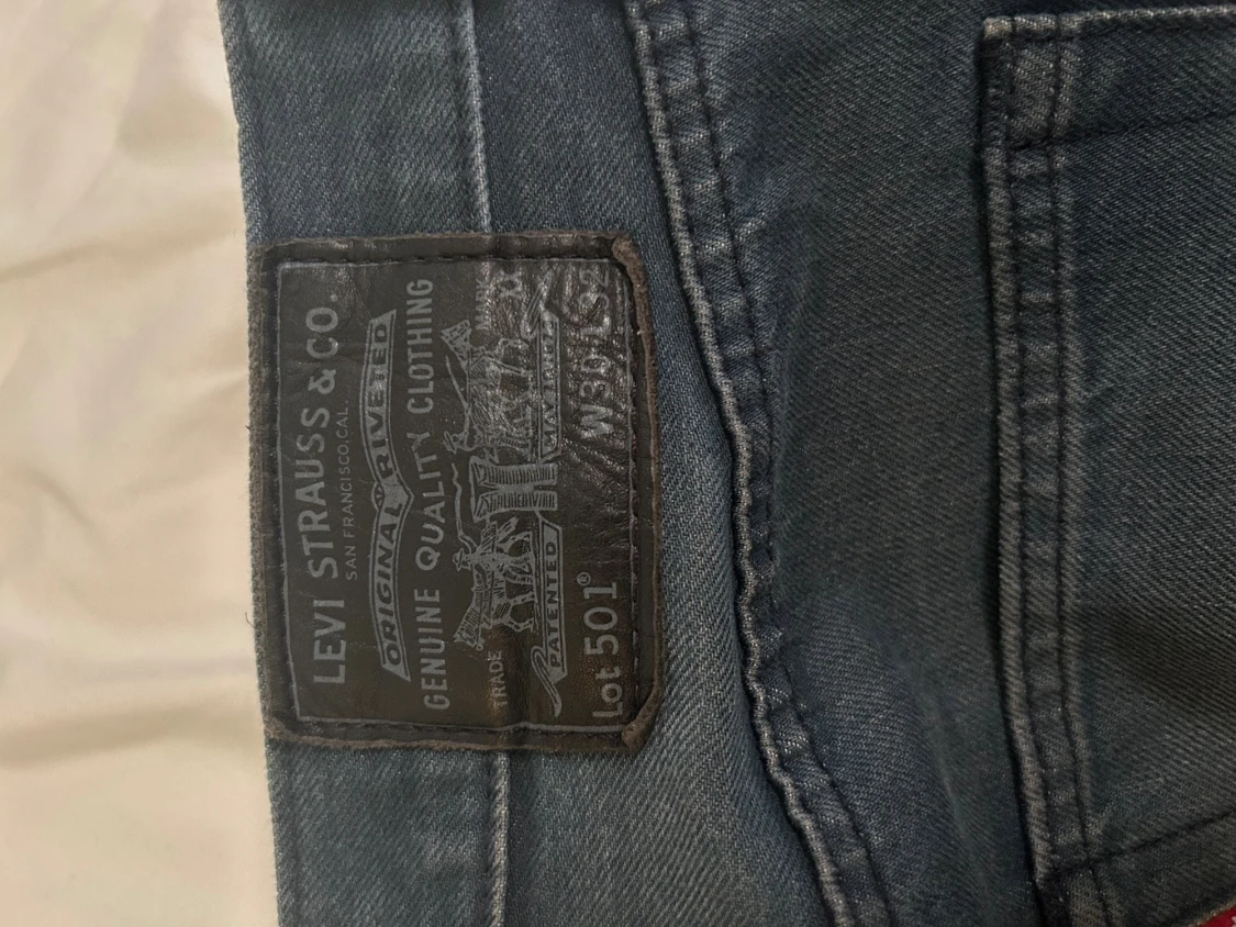 Levi's 501 mörkgrå jeans straight fit - 3