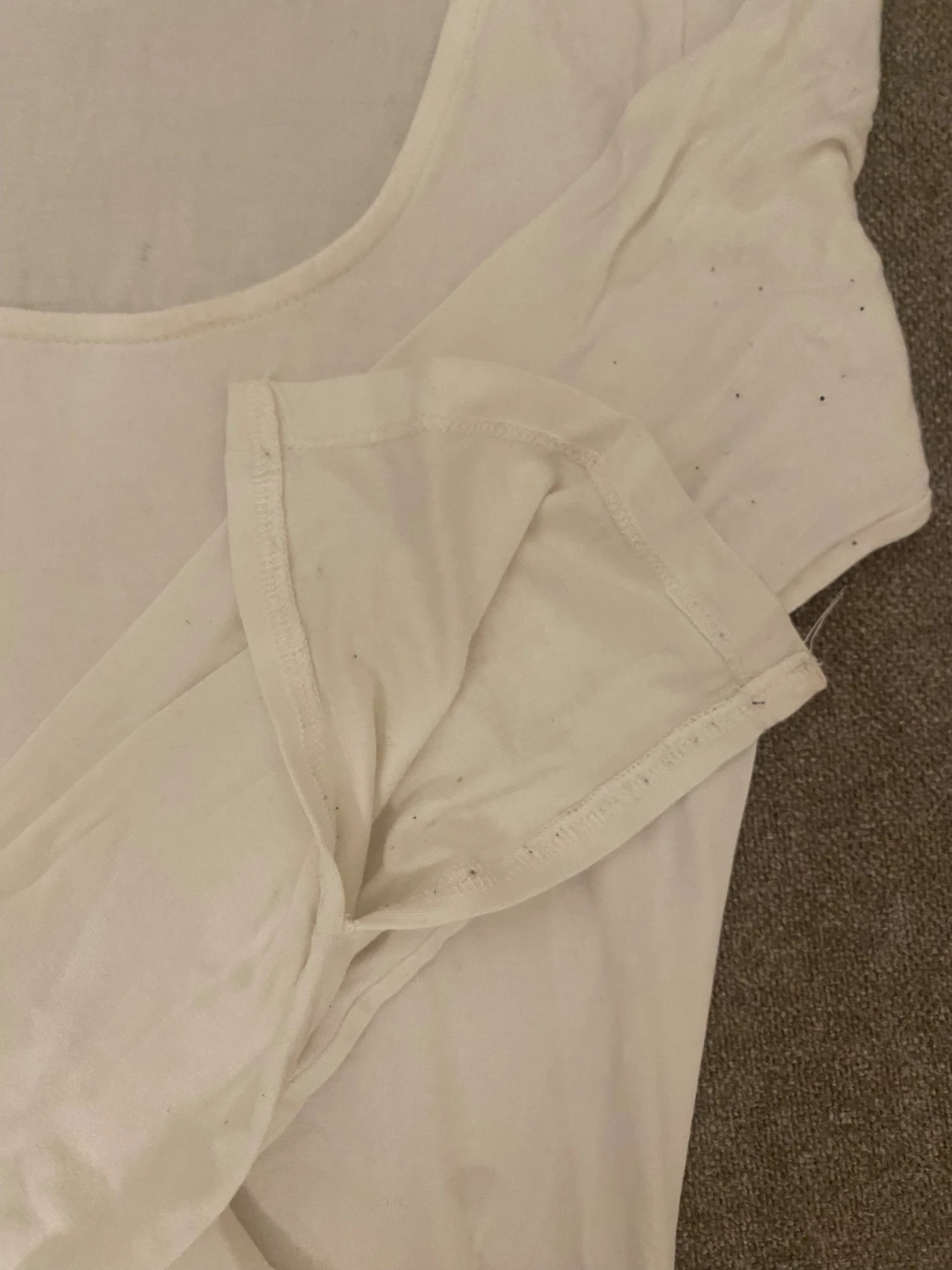 Vit långärmad croppad topp - 3