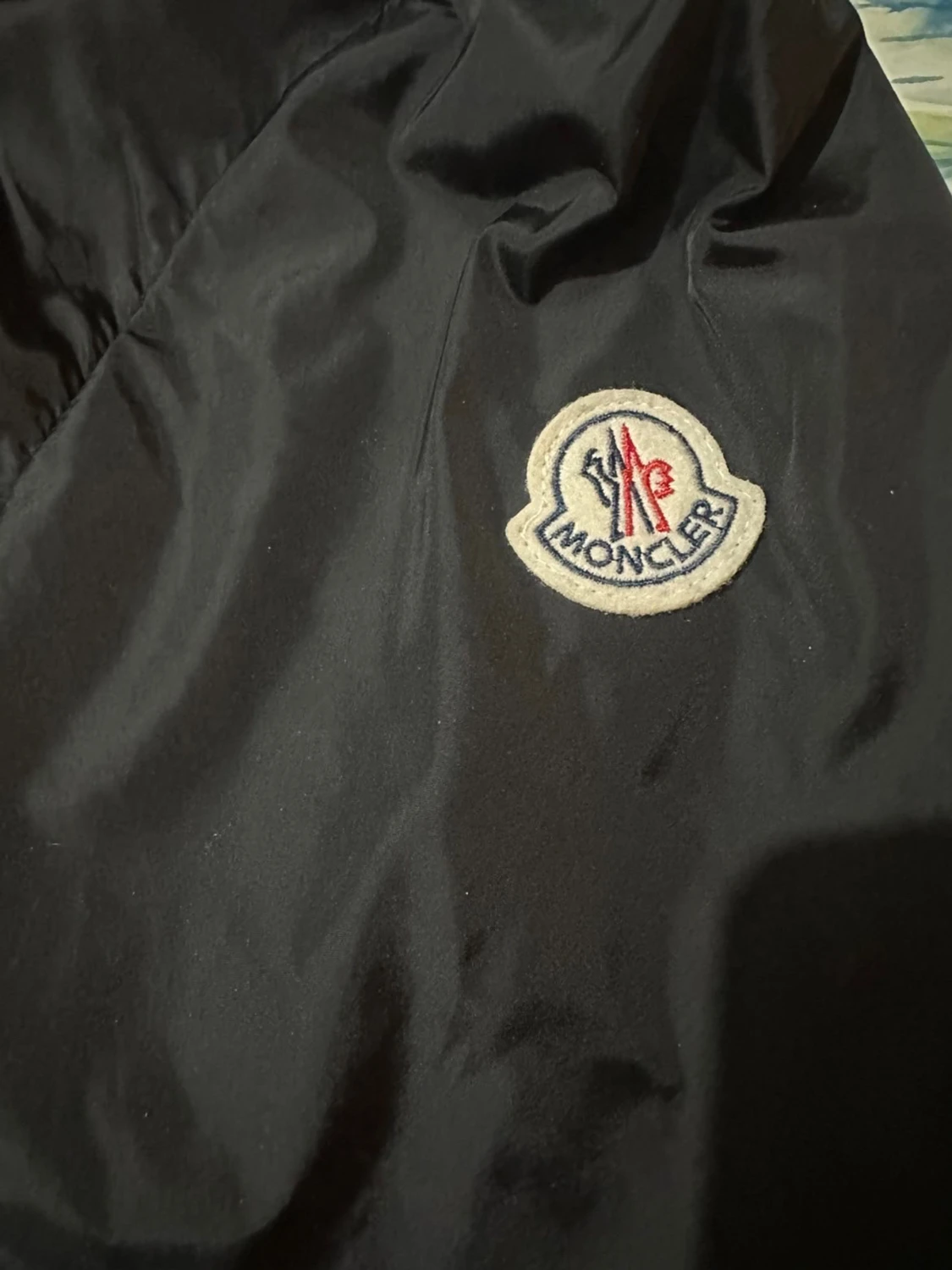 Svart vindjacka från Moncler med huva - 2