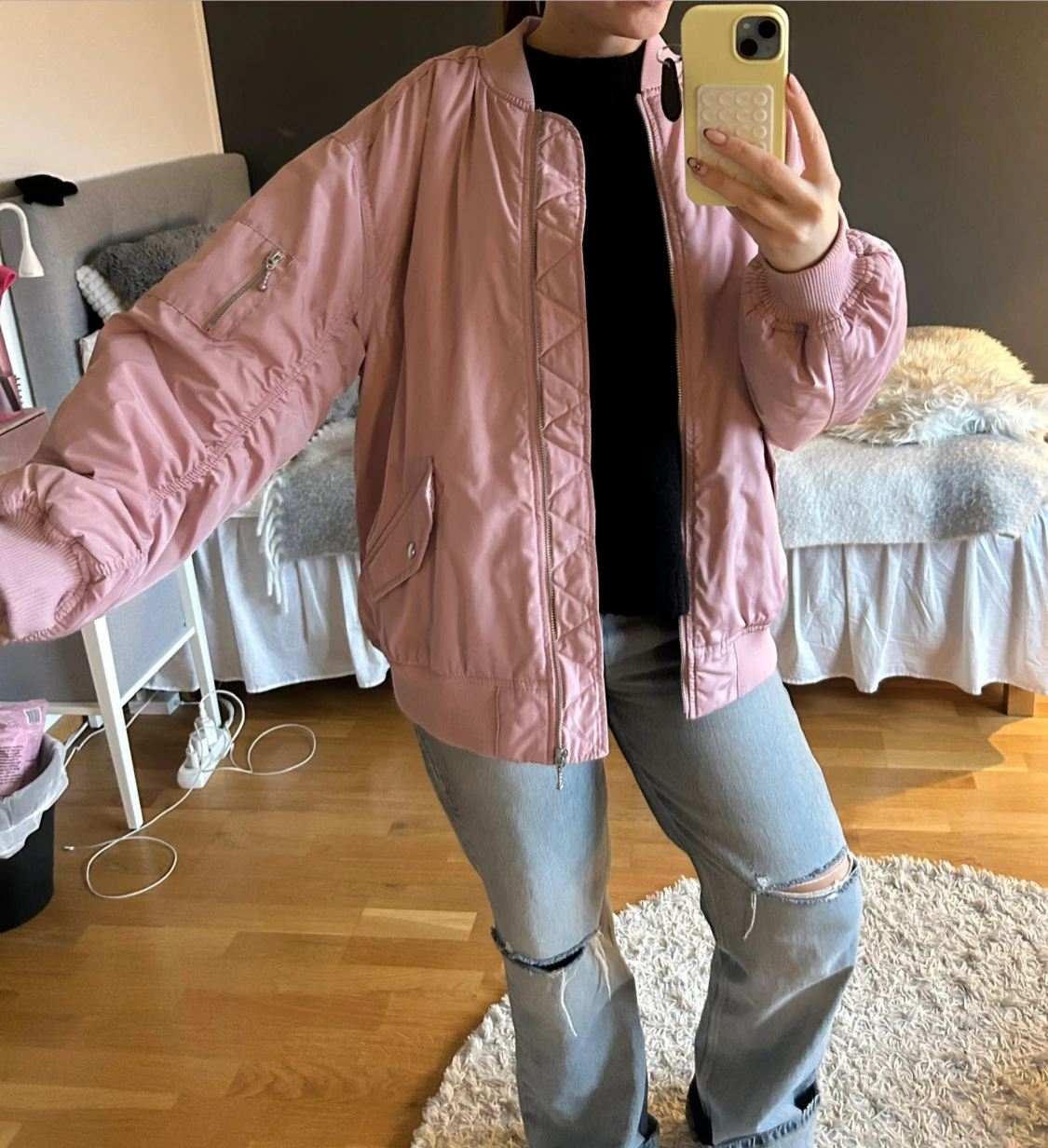 Rosa bomberjacka - 1