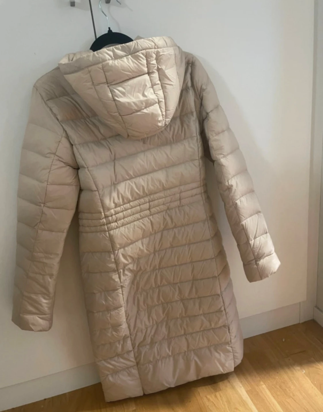 Beige lång pufferjacka Chiara Forthi XS - 2