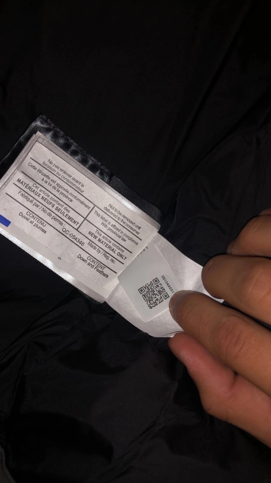 Äkta grå canada goose jacka  - 4