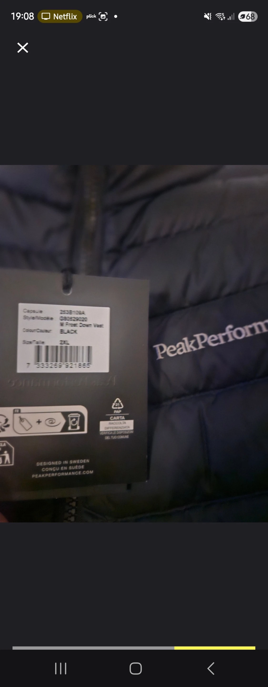 Svart dunväst från Peak Performance - 2