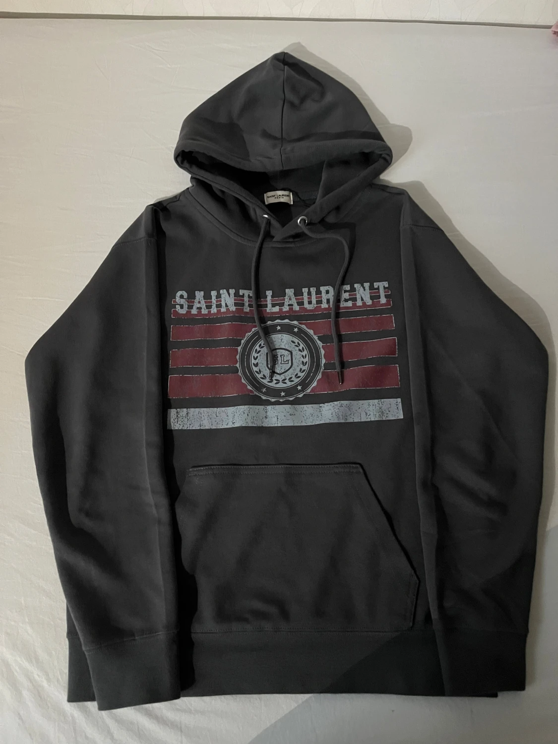 Grå Saint Laurent hoodie  - 1