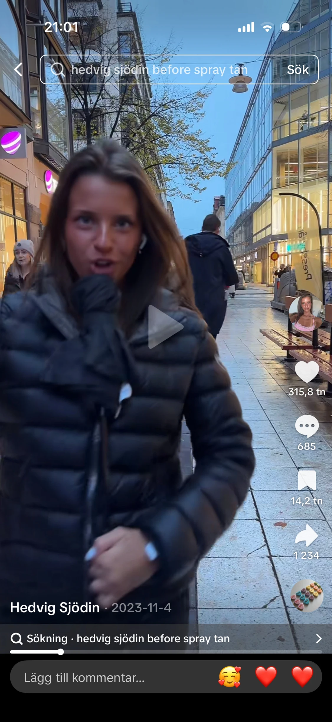 Svart pufferjacka från Colmar - 5