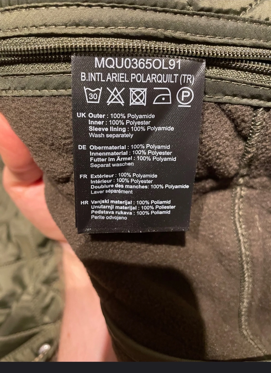 Olivgrön quiltad jacka från Barbour - 3