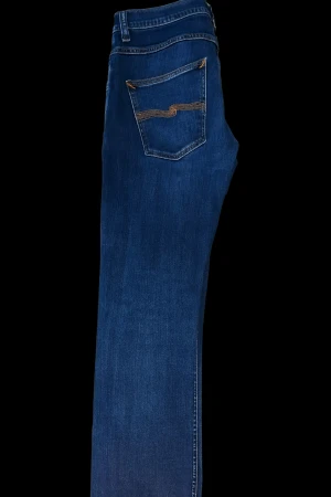 Nudie jeans  - Ett par mörkblåa grim trim jeans i mycket bra skick, köpta i butik och knappast använda 