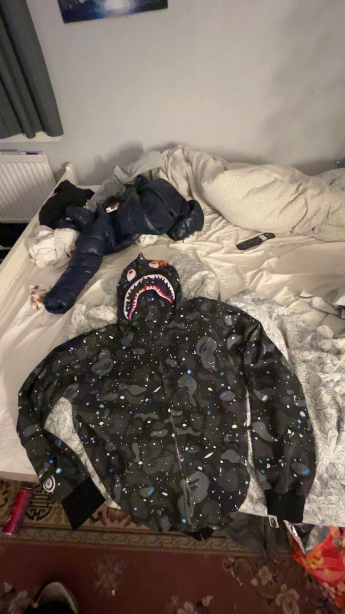 BAPE Shark Camo vindjacka svart M - 2