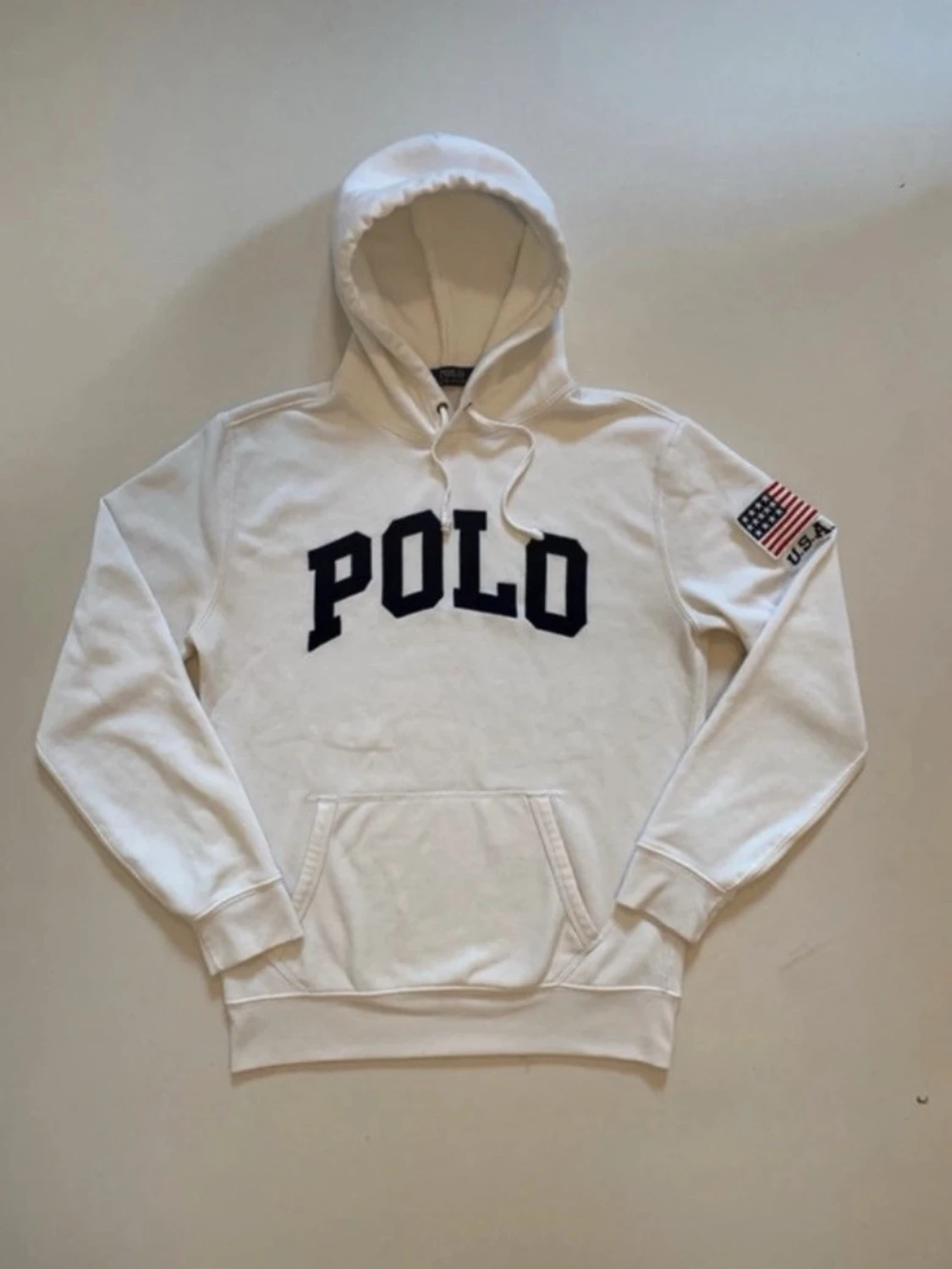 Vit polo Ralph lauren hoodie S