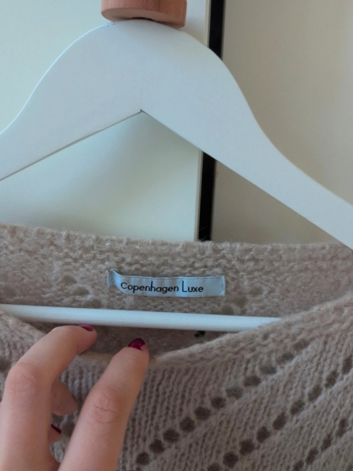 Beige stickad tröja Copenhagen Luxe - 1