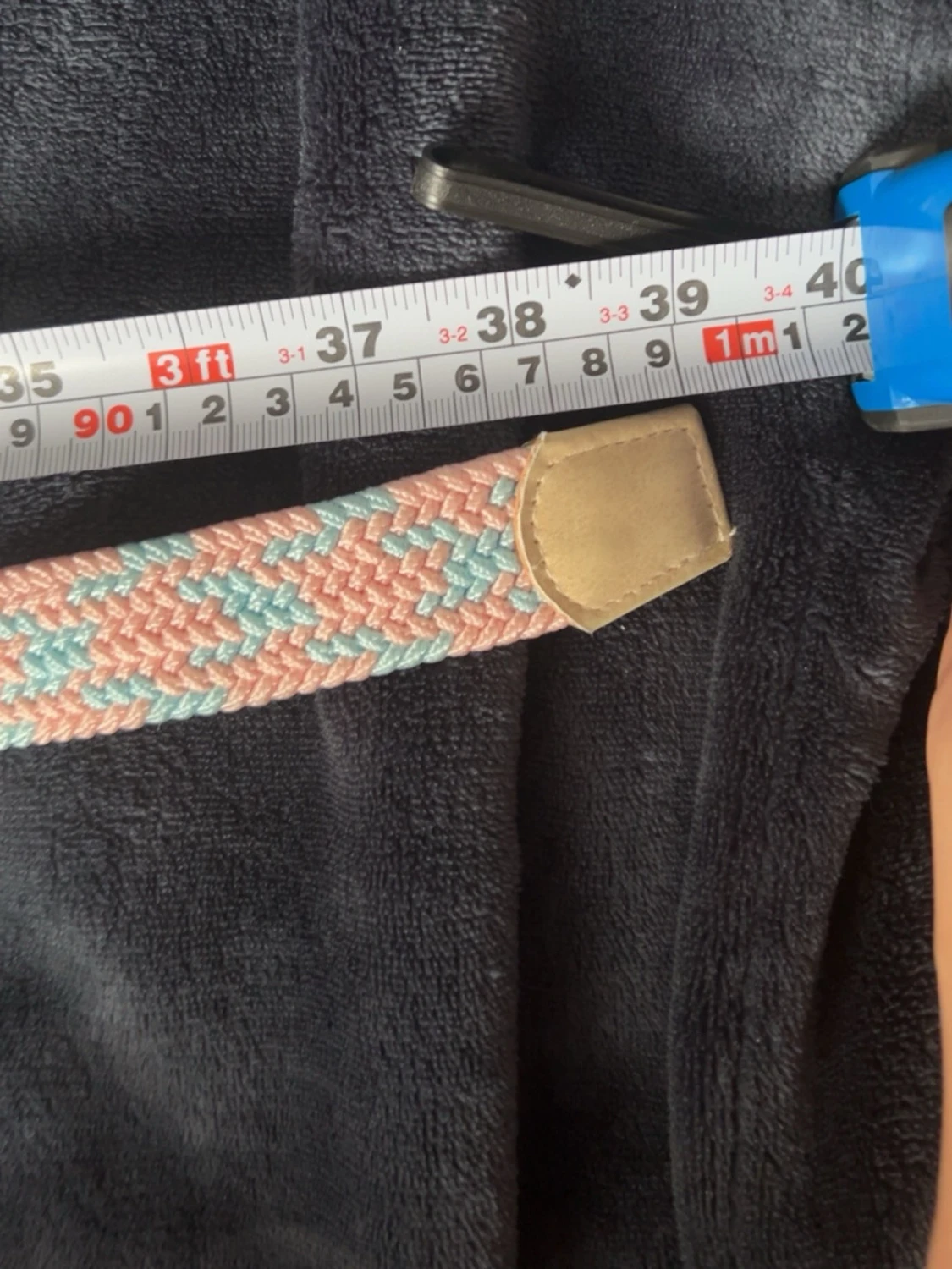 Pastellfärgat flätat bälte Fashion - 3