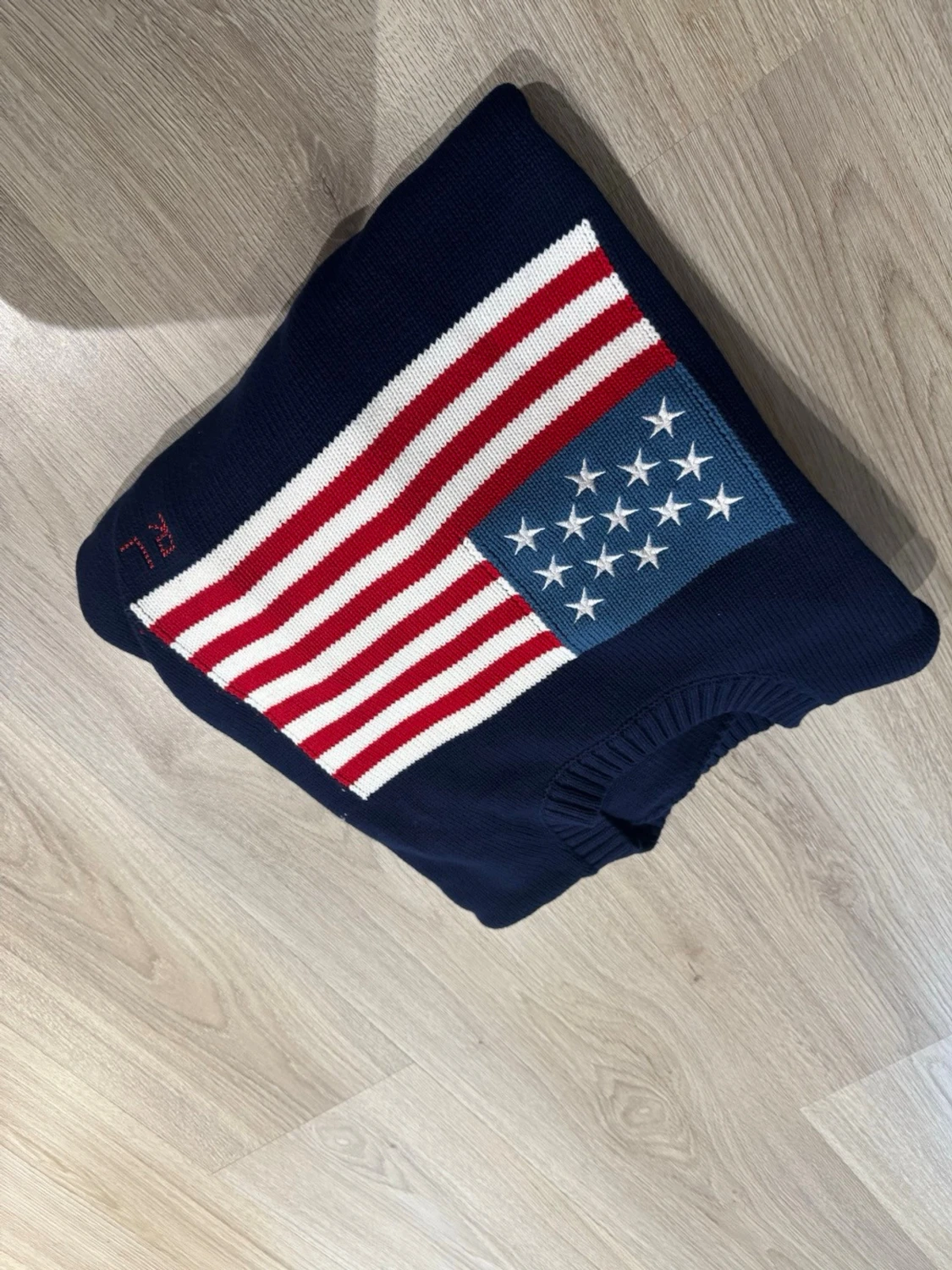 Mörkblå stickad tröja Ralph Lauren - 1