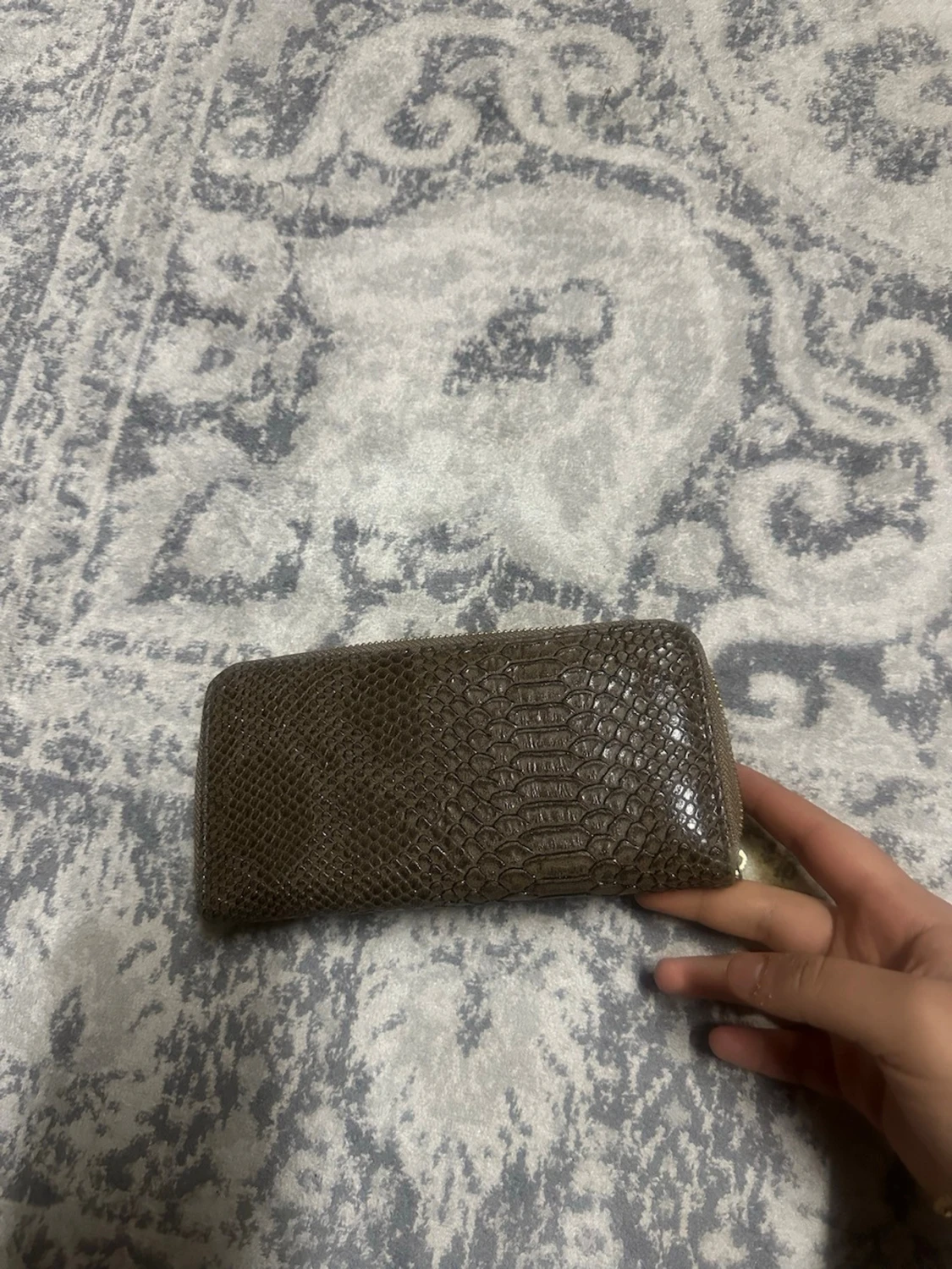 Brun plånbok Michael Kors ormskinn - 2