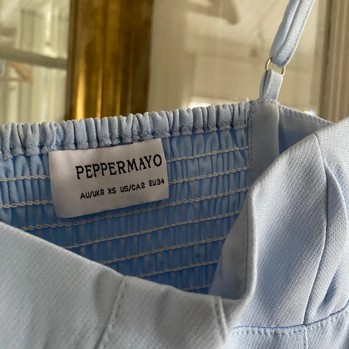 Ljusblå kort klänning från Peppermayo - 3