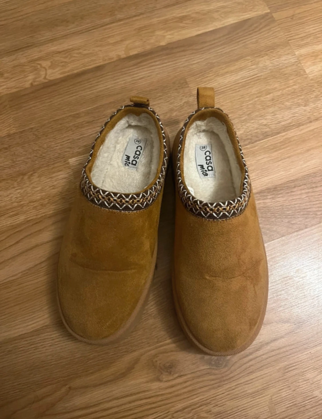 Bruna mockatofflor från casa Mie  - 2