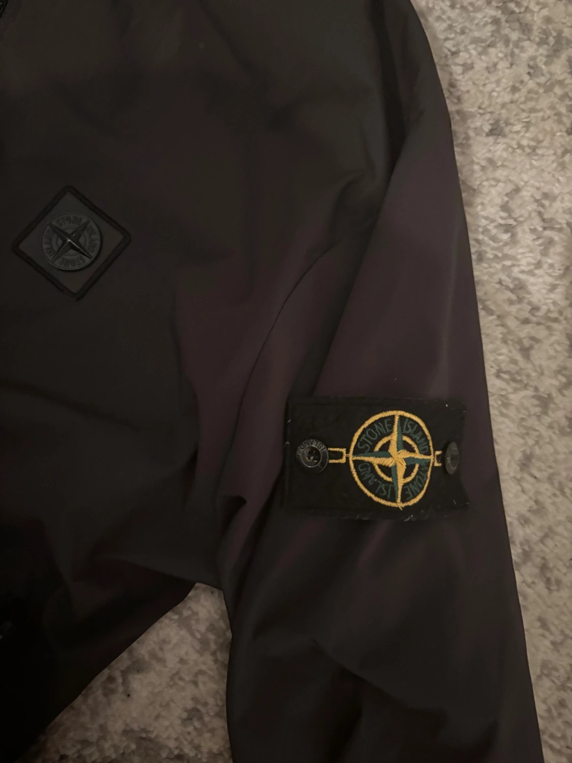 Svart vindjacka Stone Island L