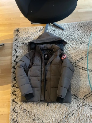 Canada goose jacka - En otroligt varm grå Canada goose Wyndham parka. Ett litet skavanker men påverkar inte varans  yttre intryck. 