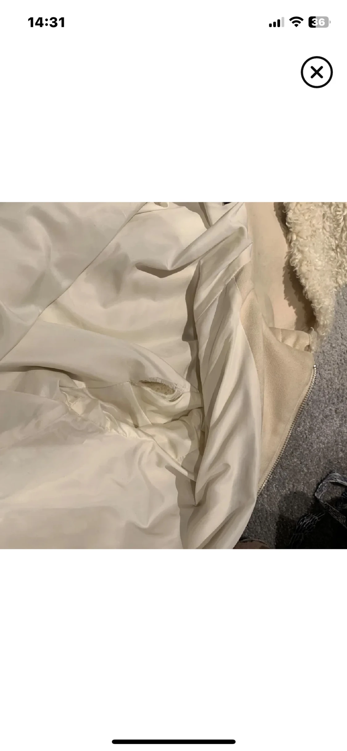 Beige teddyjacka med huva från Zara - 3