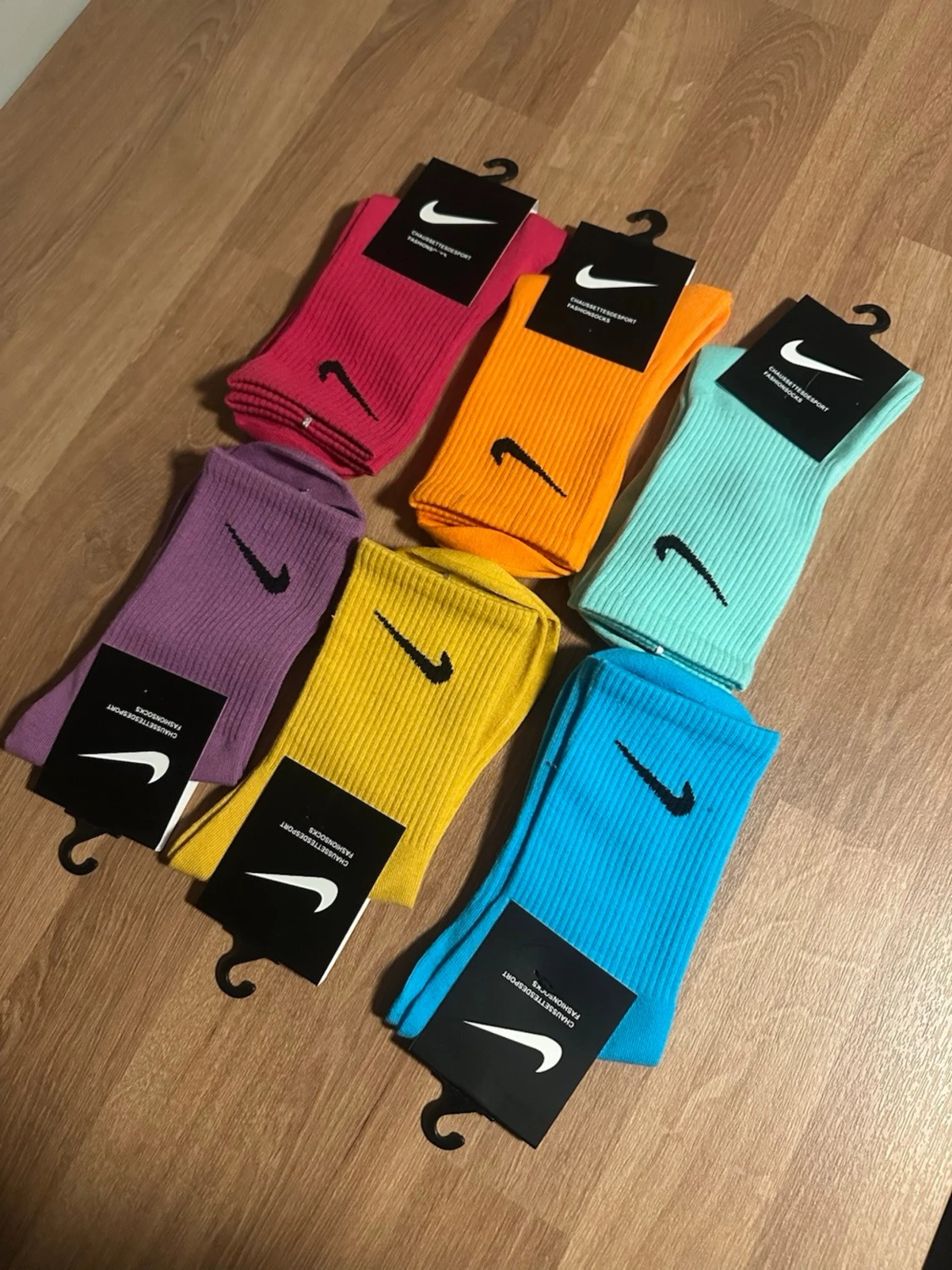 Färgglada Nike strumpor. 6-pack. - 2