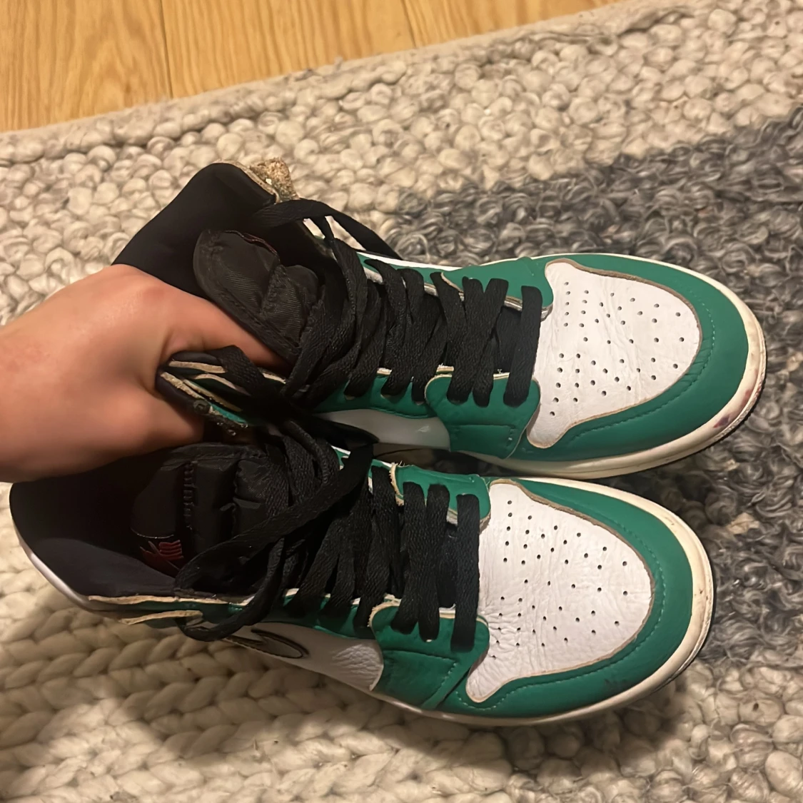 Nike Air Jordan 1 gröna sneakers - 4