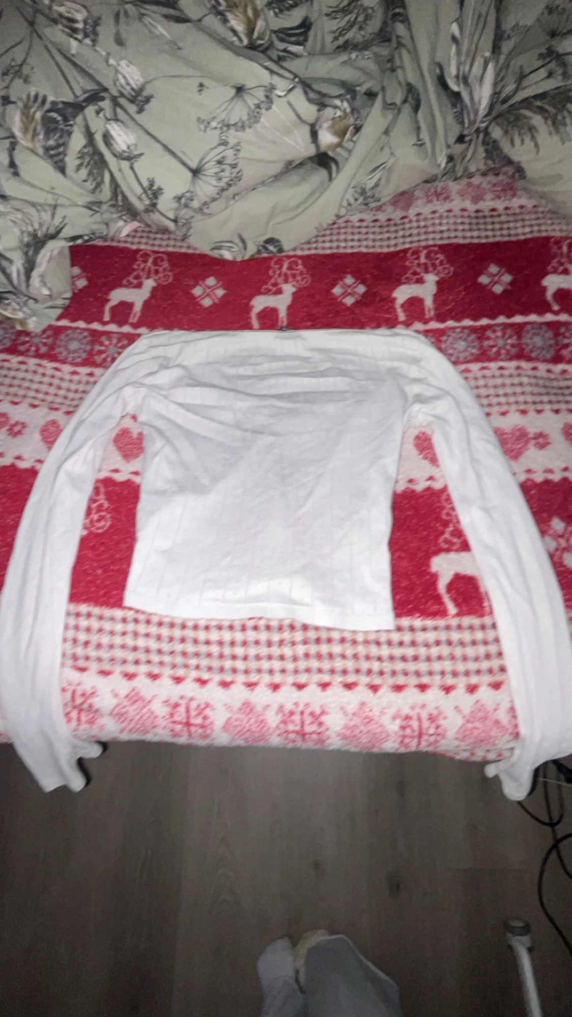 Vit långärmad topp från Gina Tricot - 3