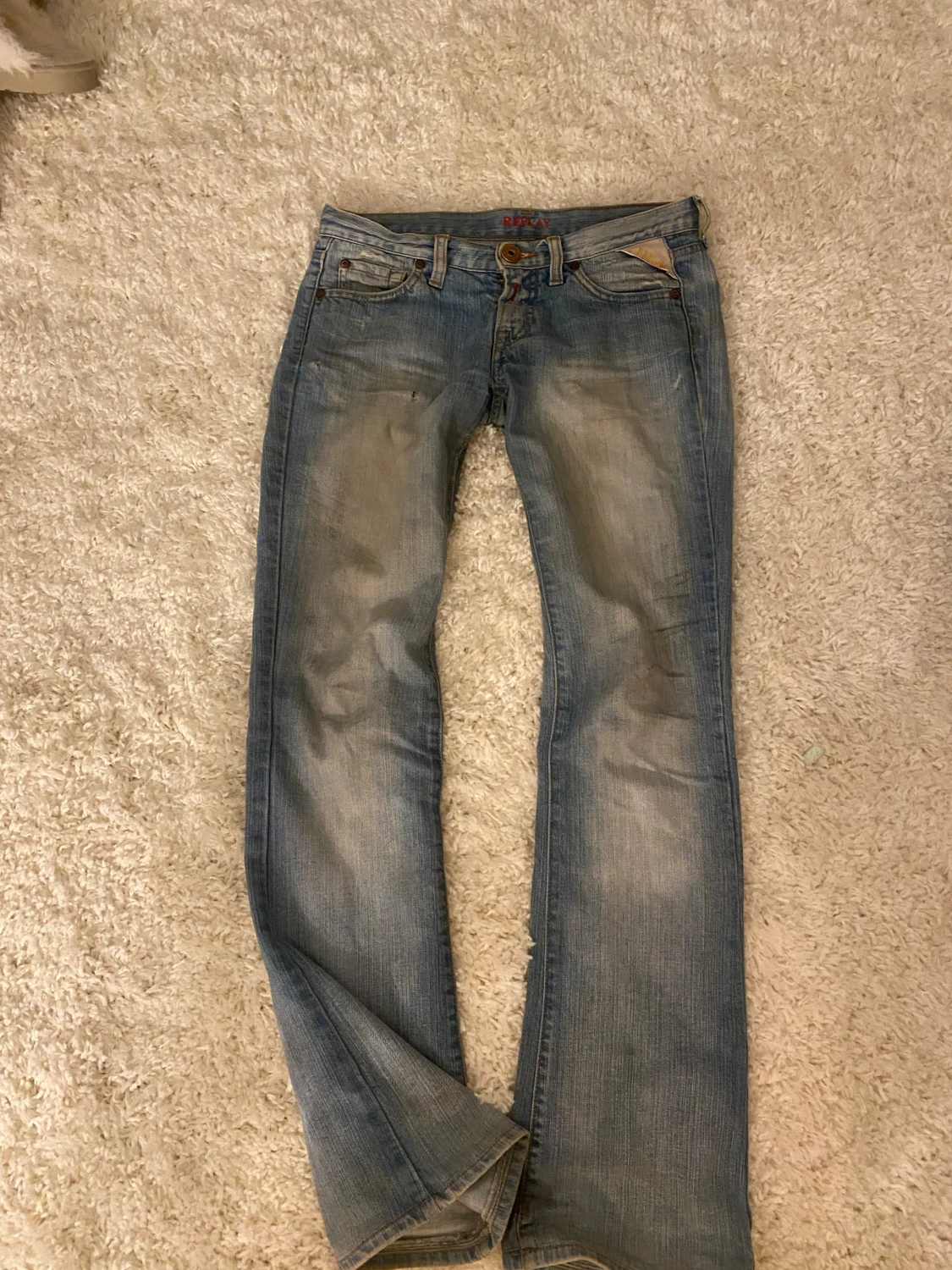 Replay ljusblå bootcut jeans - 1