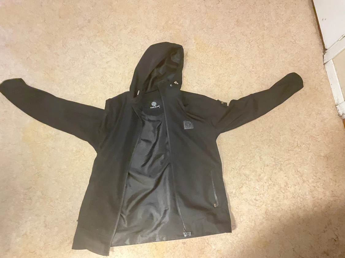 Svart vindjacka Stone Island S - 3