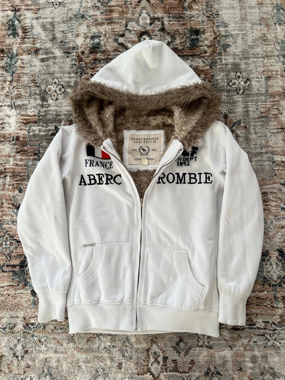 Abercrombie fitch cardigan med päls