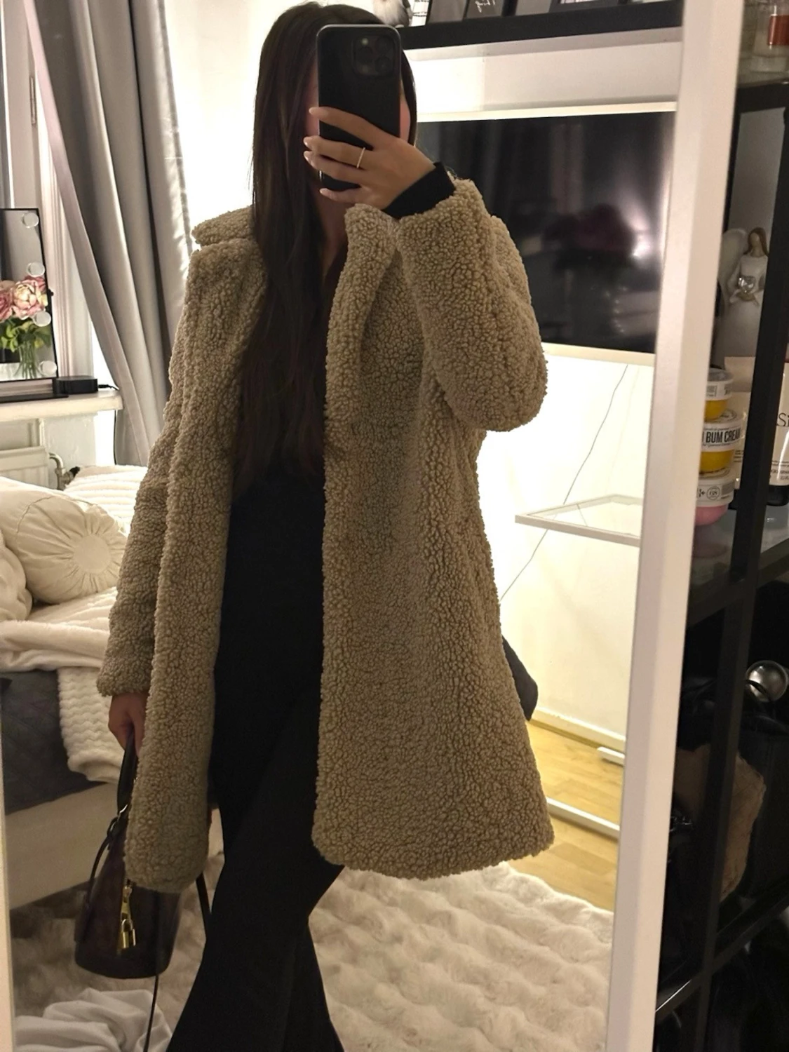 Beige teddyjacka från Noisy May