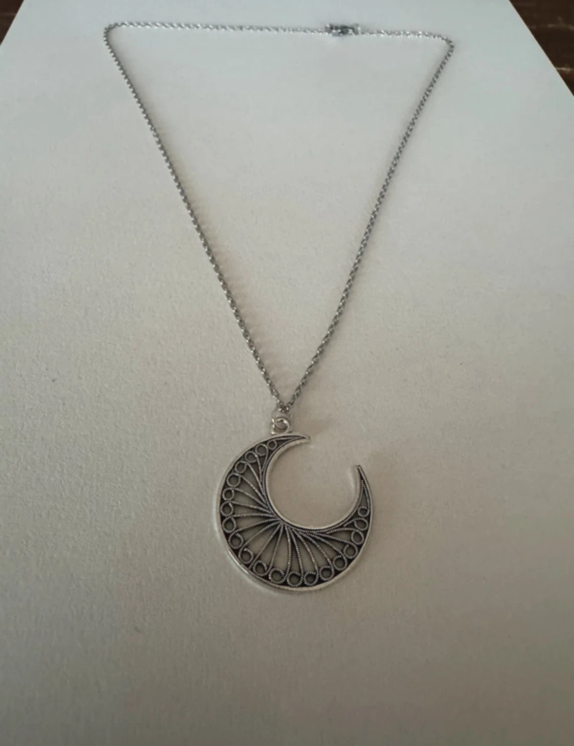 Silverhalsband halvmåne - 3