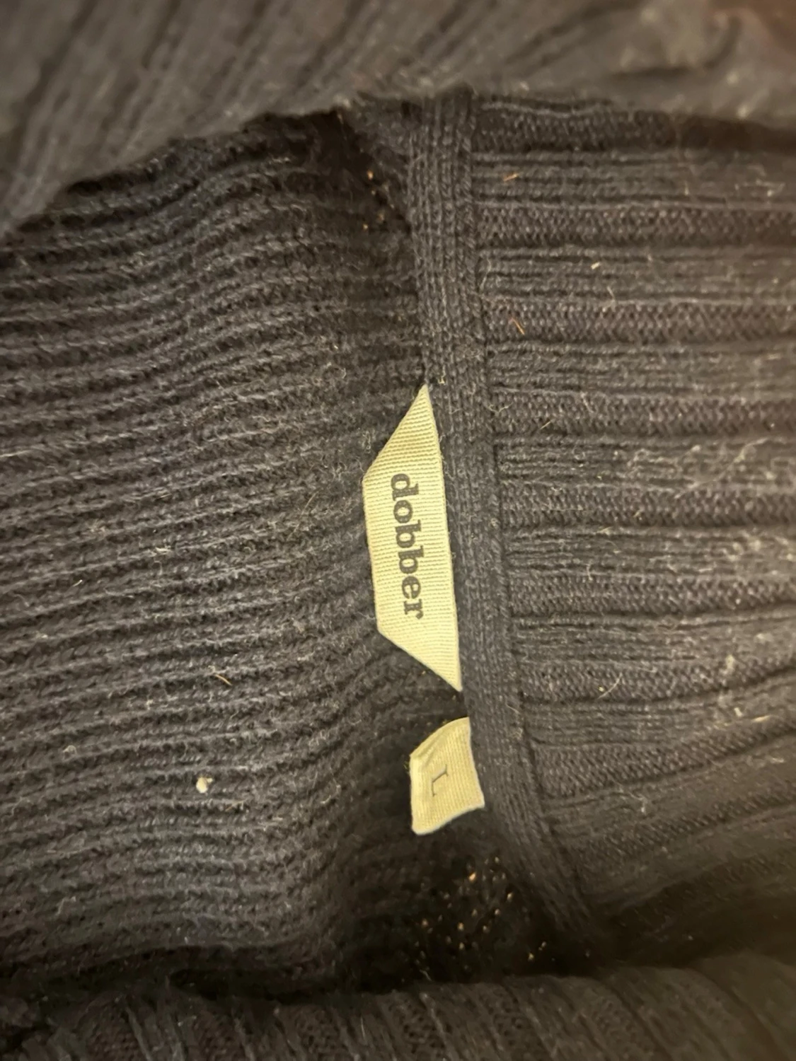 Svart stickad kofta från Dobber L - 2