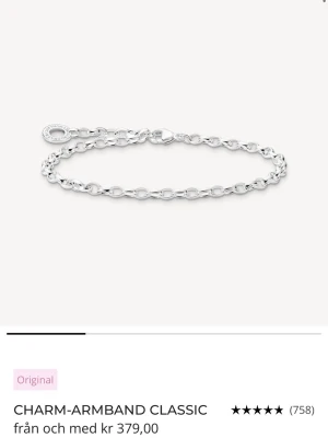 Thomas abo armband  - Säljer ett nytt helt oanvänd thomas abo armband 15cm kvar i original förpackning, säljes enbart då det inte passade mig