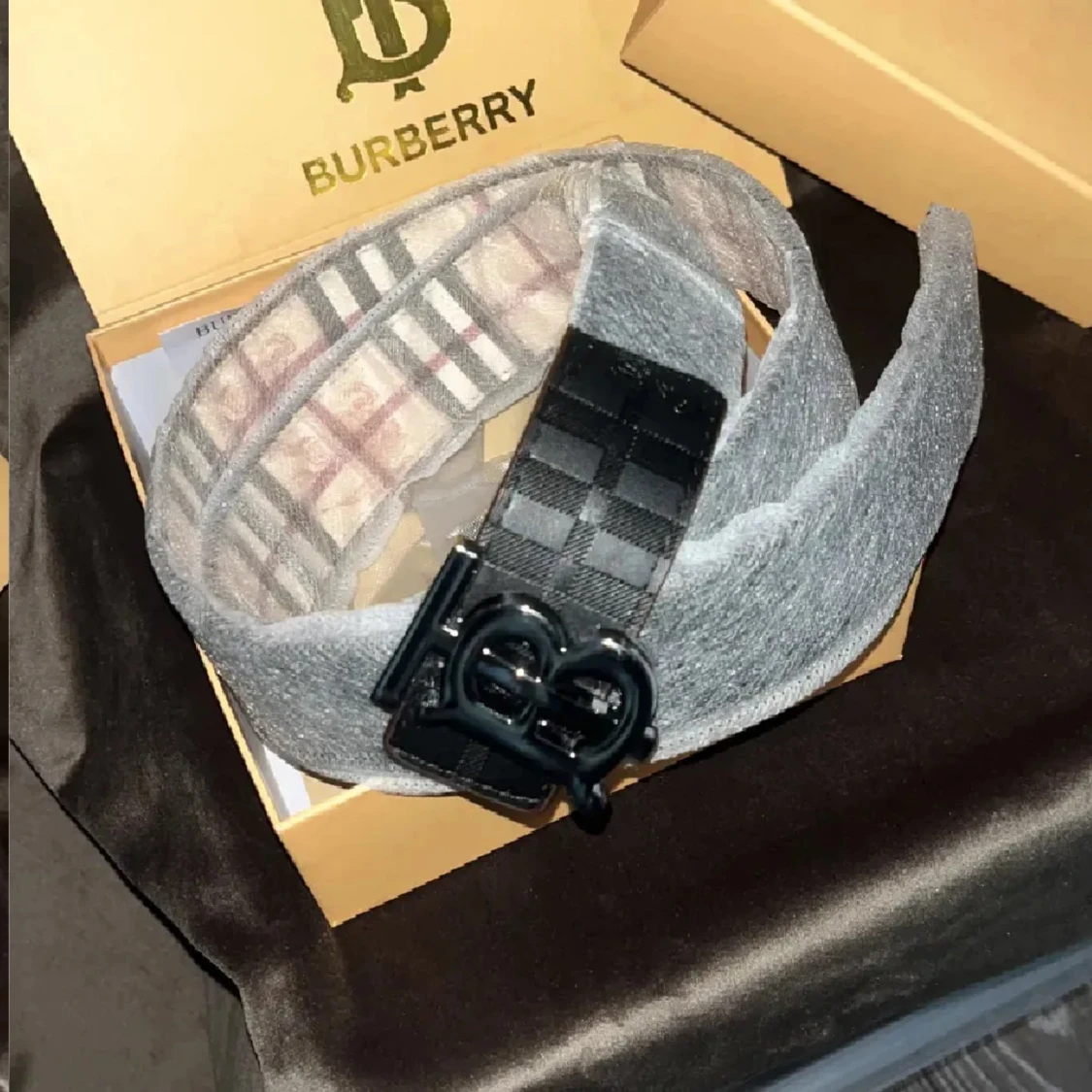 Burberry vändbart bälte - 1