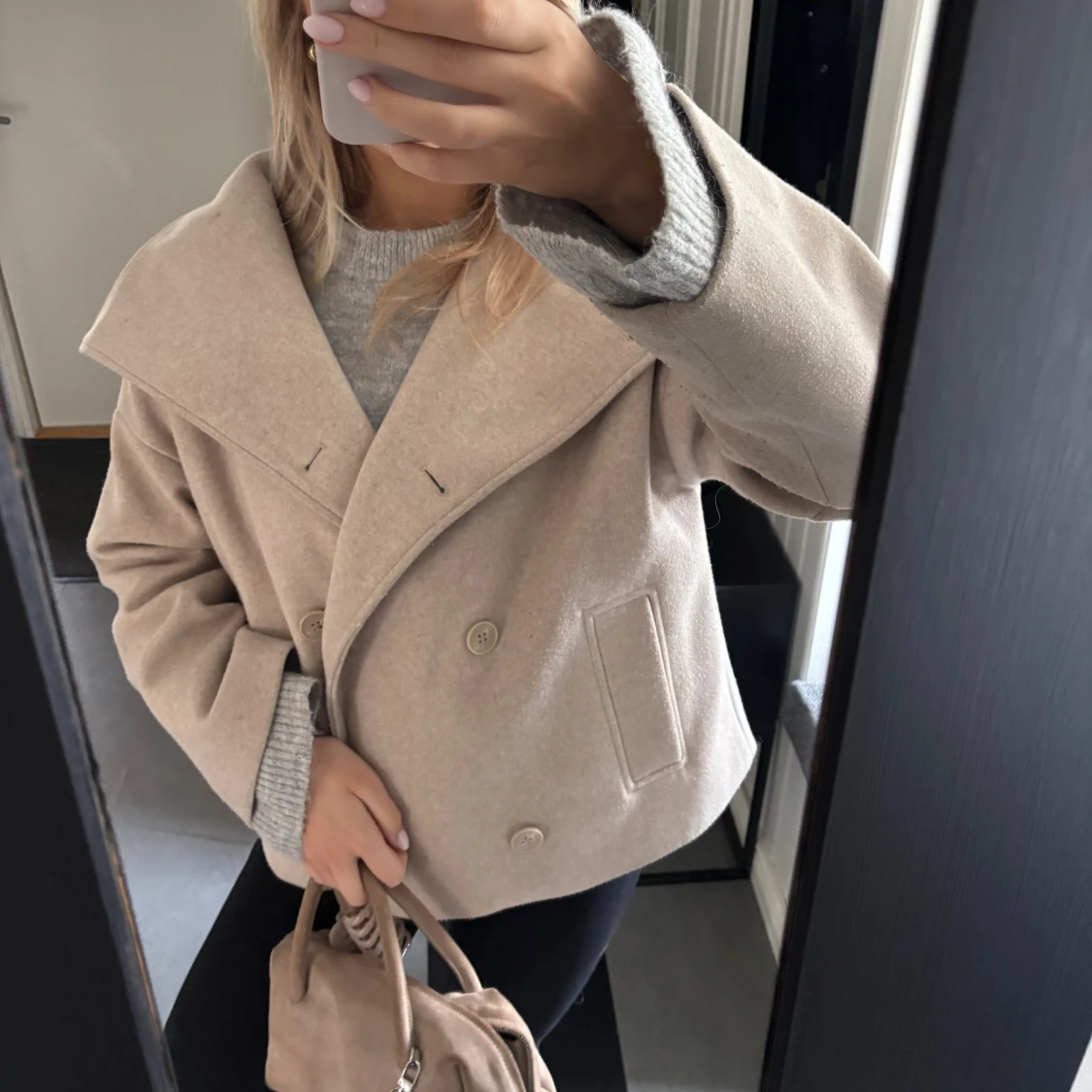 Beige kappa från NA-KD - 1
