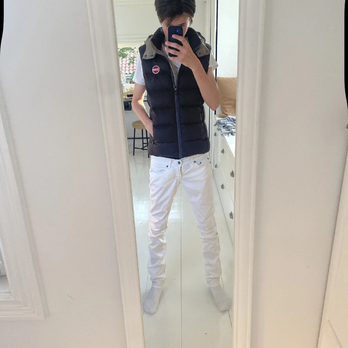 Vita jeansbyxor från dondup - 1