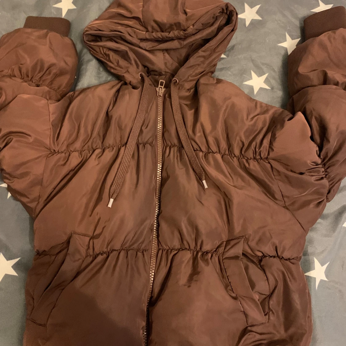 Brun pufferjacka från H&M Divided XS