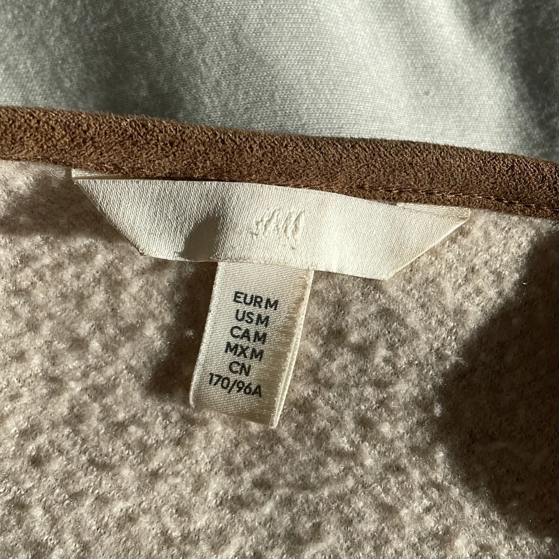 Beige teddyjacka från H&M, M - 2