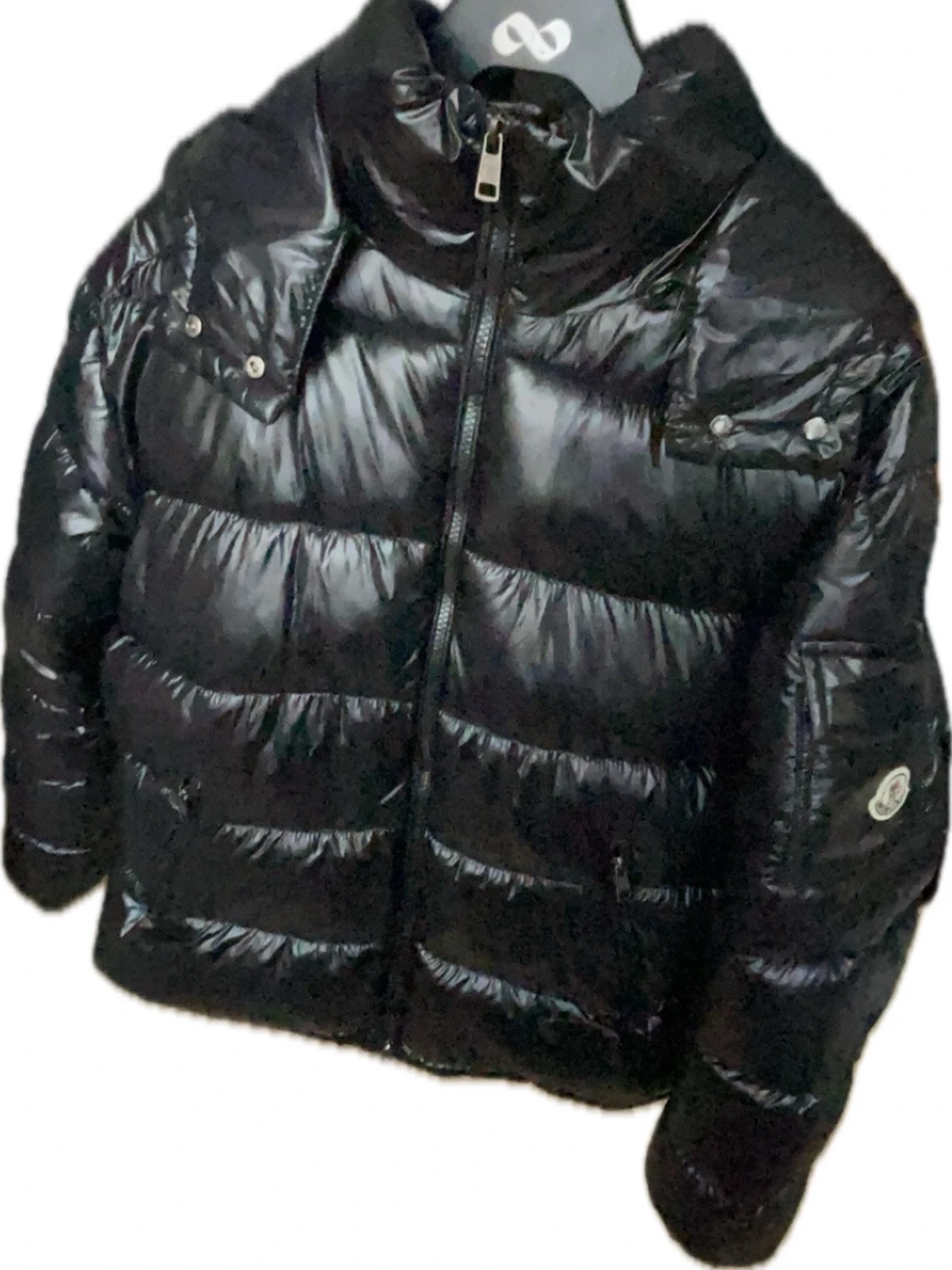 Svart pufferjacka från Moncler