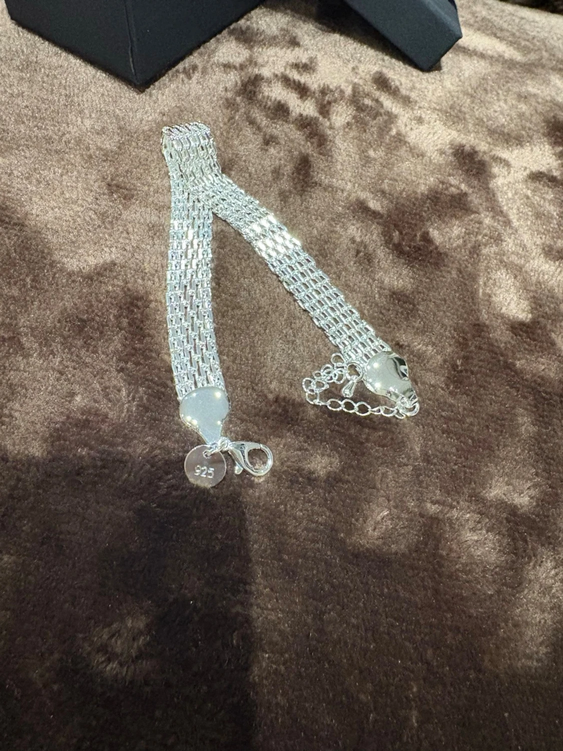 Silver armband 925 bred länkväst - 2