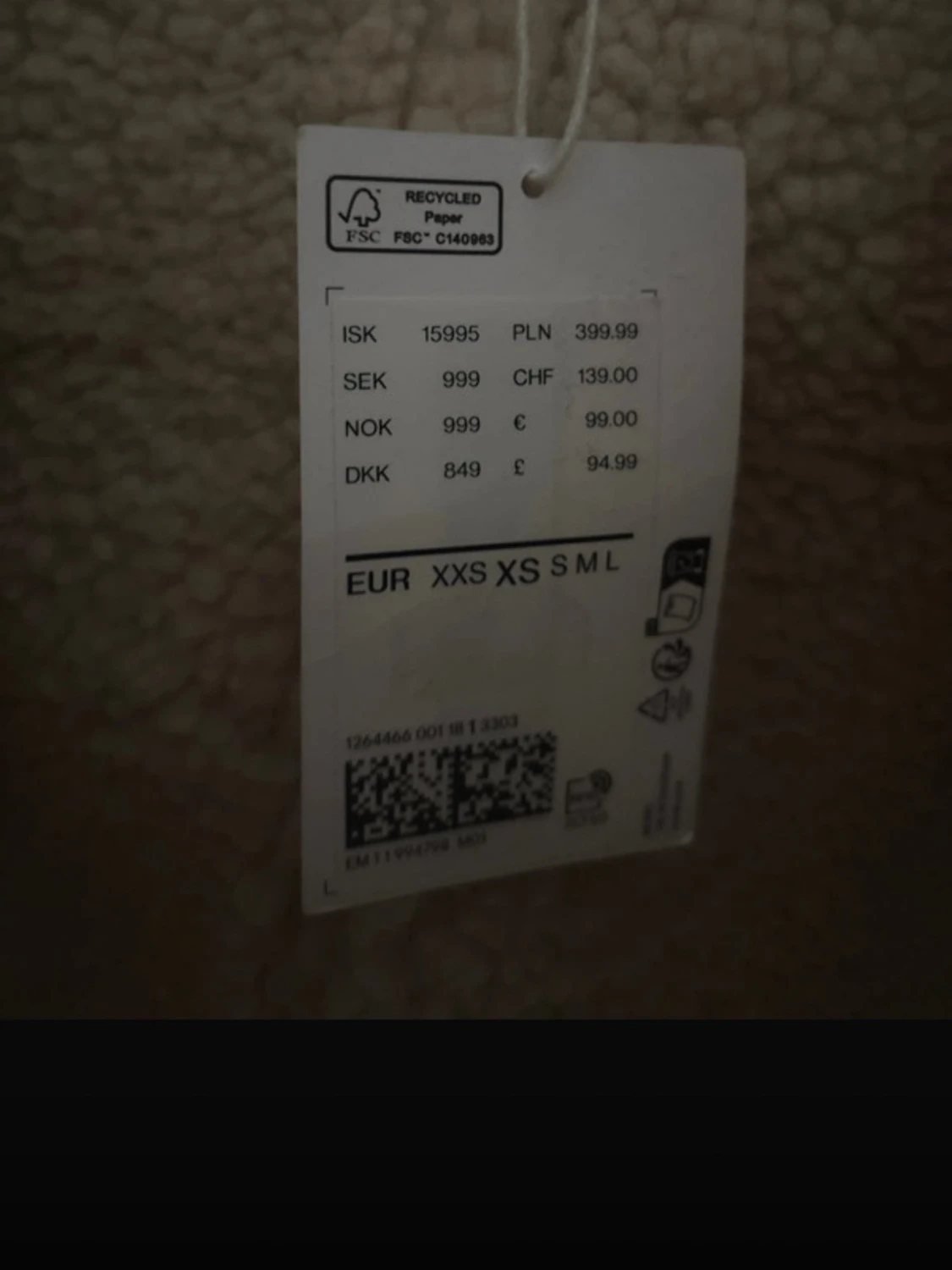 Brun teddyjacka med vita detaljer - 6